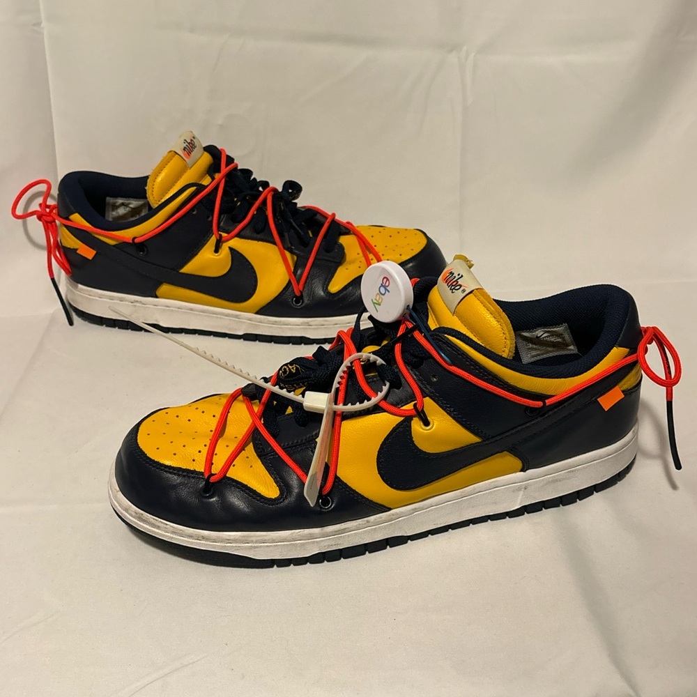 Nike Dunk Low x OFF-WHITE University Gold Size Men’s 14 Michigan CT0856-700